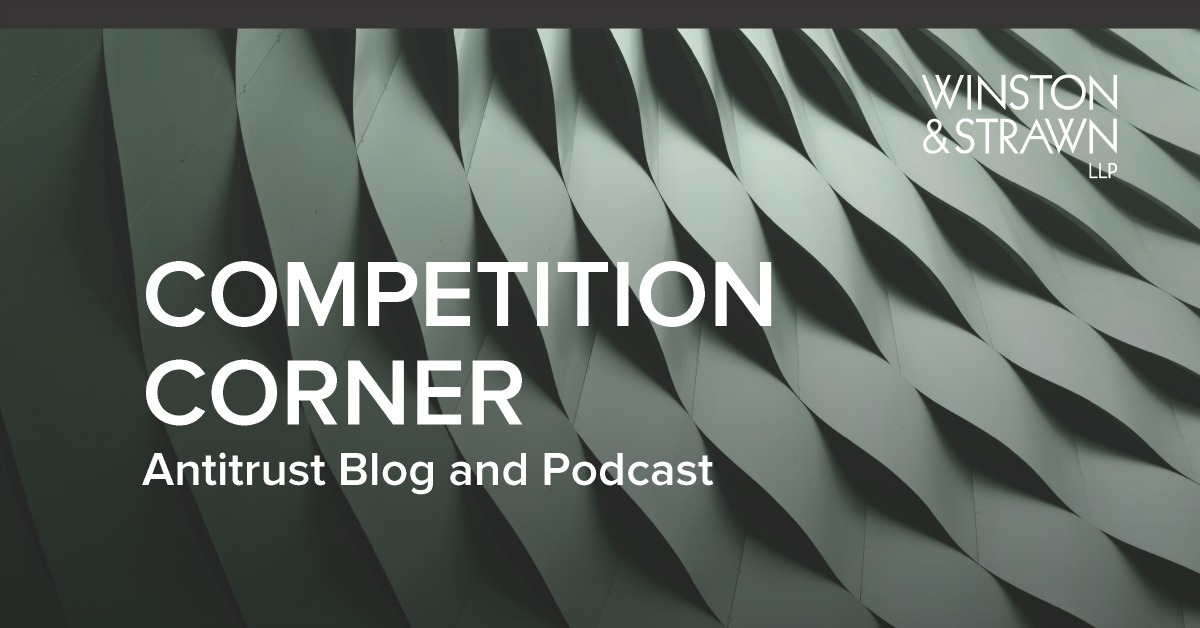 Vertical Restraints Winston's Competition Corner Winston & Strawn