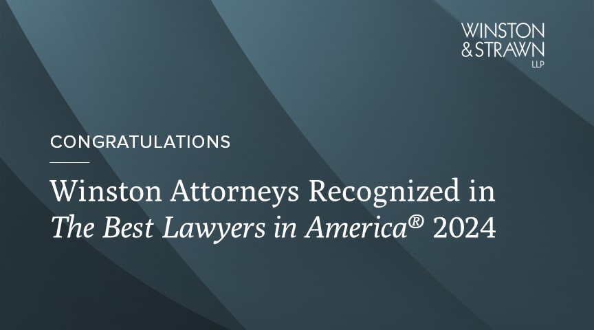 Winston Attorneys Recognized in The Best Lawyers in America® 2024 ...